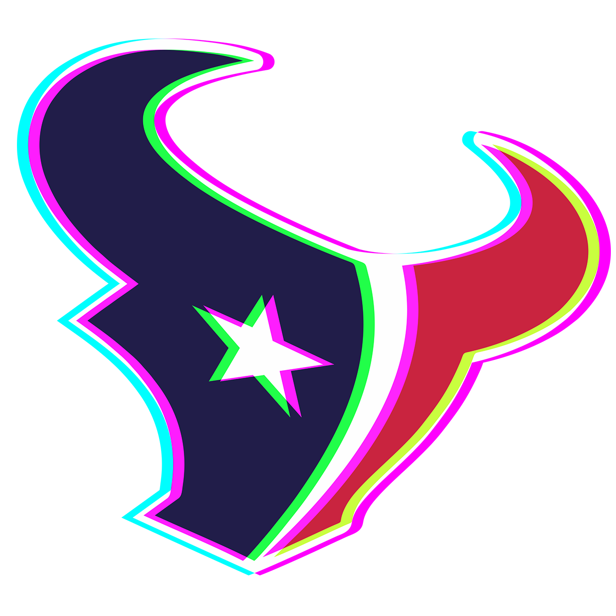 Phantom Houston Texans logo decal supplier